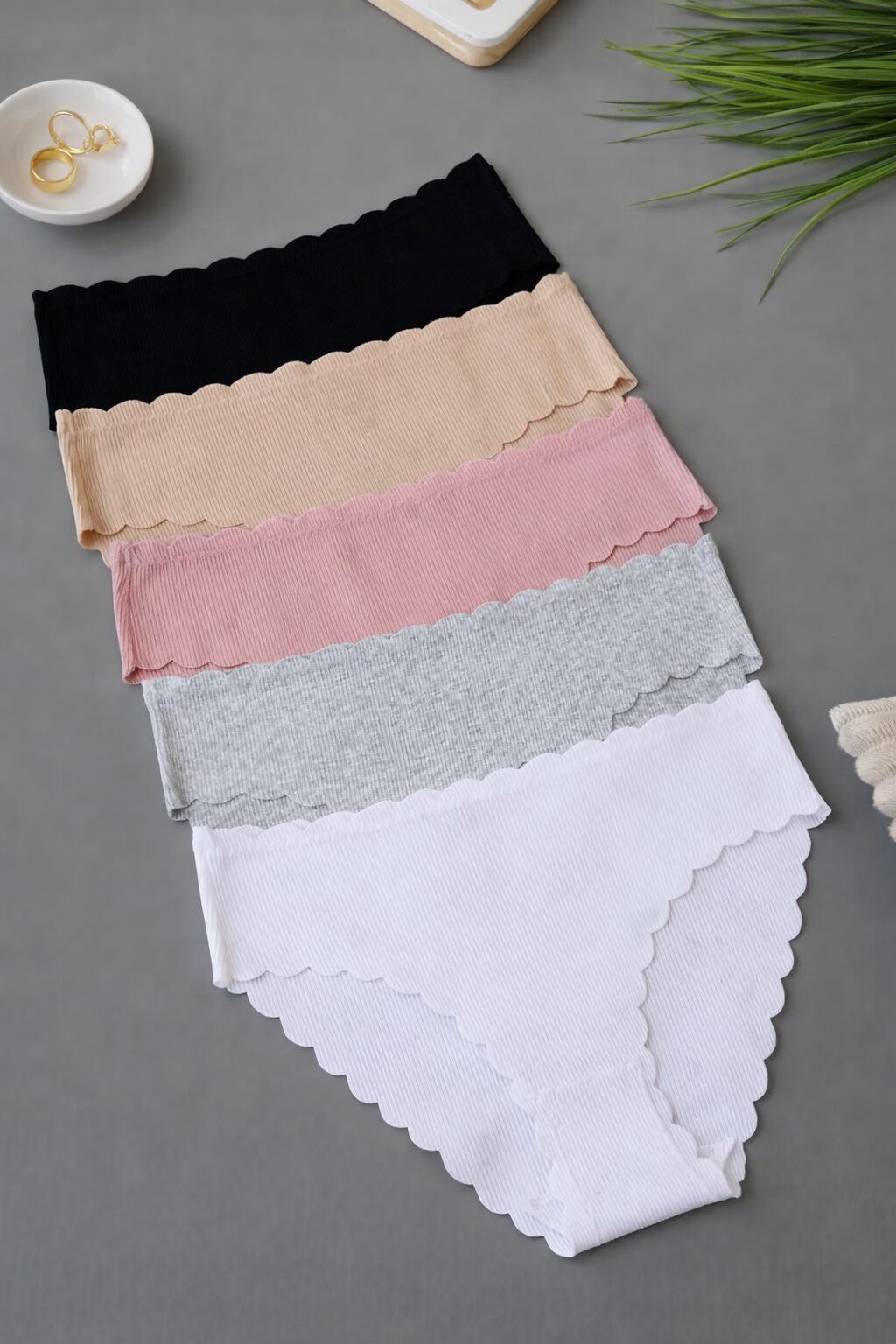 file_00000000393071f5a71918246cbf1194 Набір бавовняних безшовних сліпів в рубчик (6 шт) #171 - - 2 -