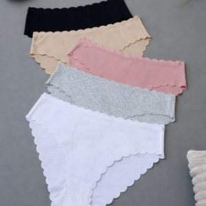 Набір бавовняних безшовних сліпів в рубчик (6 шт) #171