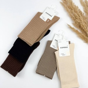 Високі бавовняні шкарпетки (5 пар) #299 - - 15 -