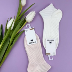 Бавовняні шкарпетки нюдових відтінків (5 пар) #321 - - 15 -