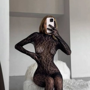 Леопардовий бодістокінг з відкритою спинкою #342 - - 12 - Леопардовий бодістокінг з відкритою спинкою #342 - - 11 -