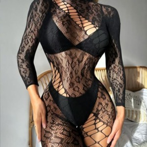 Леопардовий бодістокінг з відкритою спинкою #342 - - 14 -