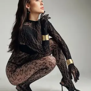 Леопардовий бодістокінг з відкритою спинкою #342 - - 16 -