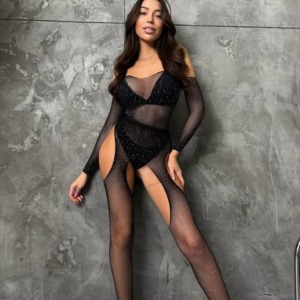 Сяючий набір боді+колготки #346