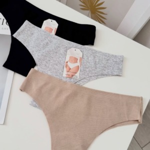 Набір бавовняних безшовних бразиліан (6 шт) #352 - - 15 -