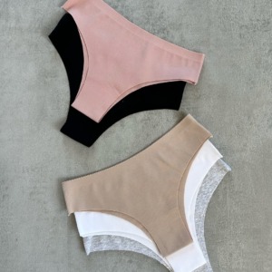 Набір бавовняних безшовних бразиліан (6 шт) #352 - - 17 -